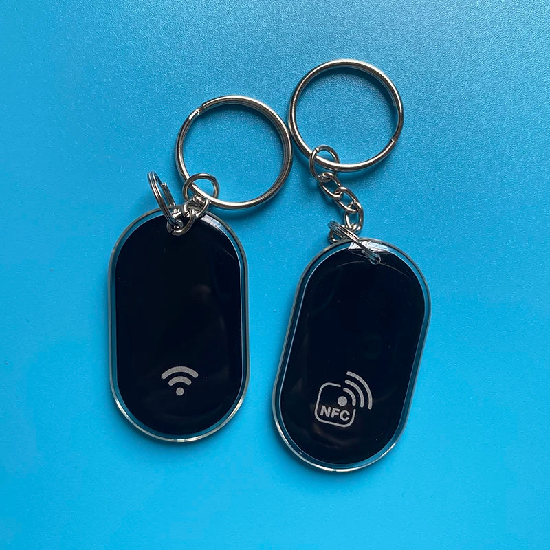 Epoxy NFC NFC213 Key Tag ISO14443A Proximity 13.56MHz RFID Smart Cards Keychain for Sharing Social Media Contact Information