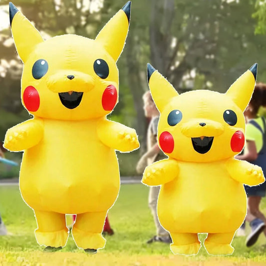 Inflatable Pikachu Costume Adult, Full Body Pikachu Costume, Fancy Funny Pikachu Costumes Christmas Halloween Blow up Costumes