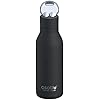 Asobu Earphone H2 Audio Insulated Water bottle Stainless Steel 20 Ounce (Black)