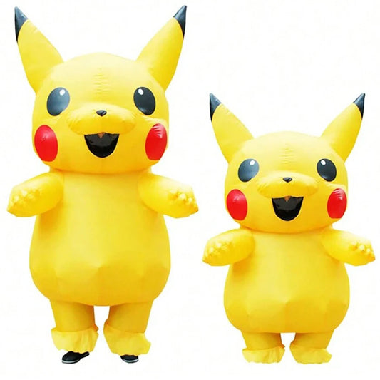 Inflatable Pikachu Costume Adult, Full Body Pikachu Costume, Fancy Funny Pikachu Costumes Christmas Halloween Blow up Costumes
