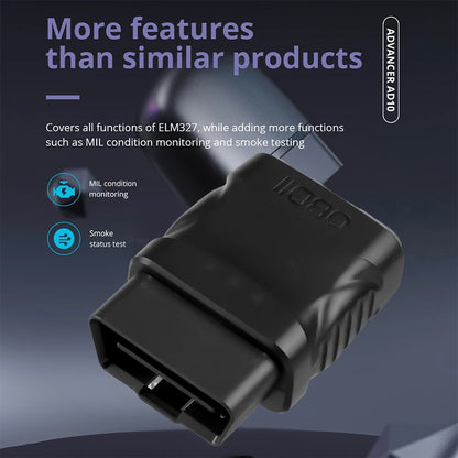 V2.1 OBDII ELM327 Car Engine Fault Code Reader OBD2 Bluetooth 4.2 Scanner EOBD Car Diagnostic Tool For IOS/Android Phone